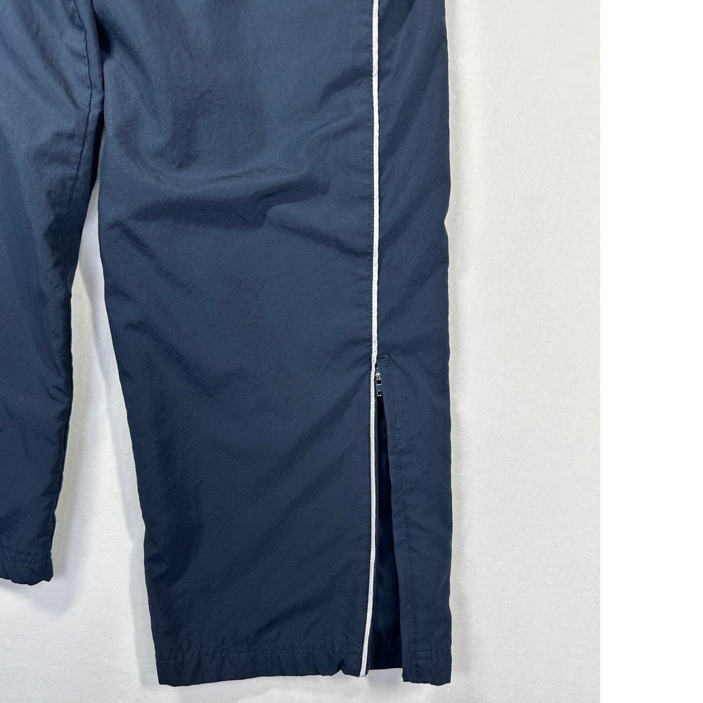 Vtg Nike Athletic Dept Jersey Lined Track Pants Navy White Piping‎ Windbreaker - Picture 12 of 14